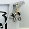 Wrapables Crystal Bling Key Chain Keyring with Tassel Car Purse Handbag Pendant, Puppy